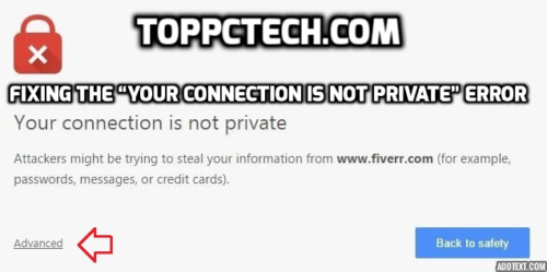 getting your connection is not private